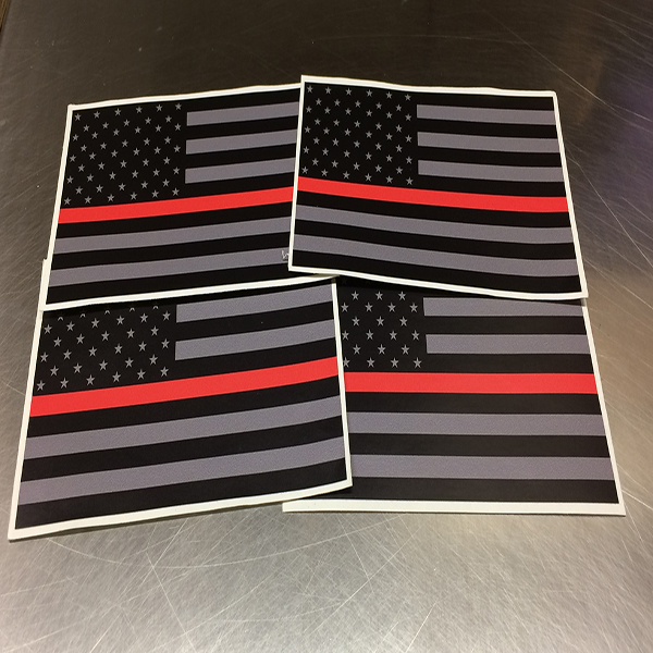 ASW Ammo Army THIN RED LINE FLAG Decal